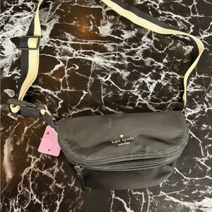 Kate Spade black and cream Fanny pack